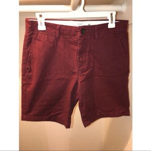 Men’s Chino Maroon Shorts